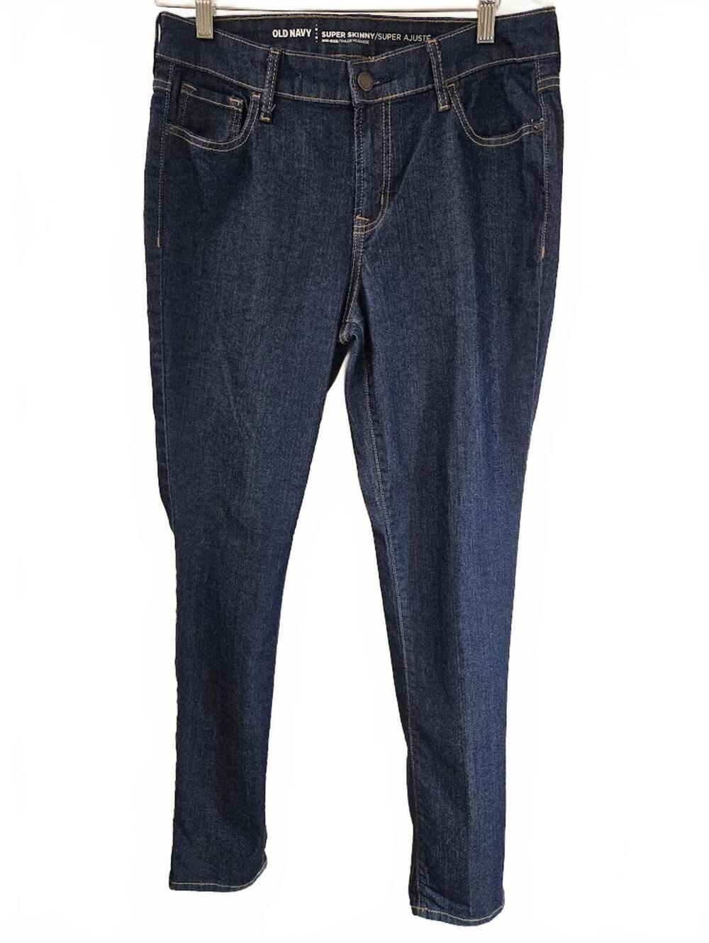 Old Navy Women's Super Skinny Dark Blue Jeans Size 10